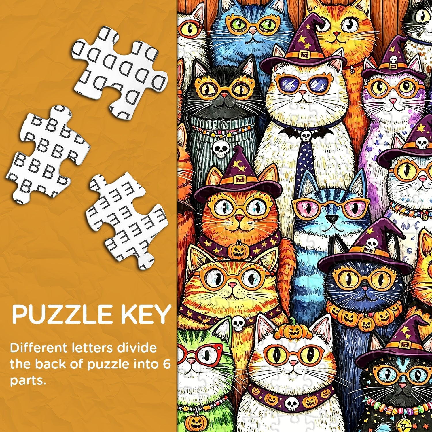 Halloween Cat Party Jigsaw Puzzle 1000 Pieces