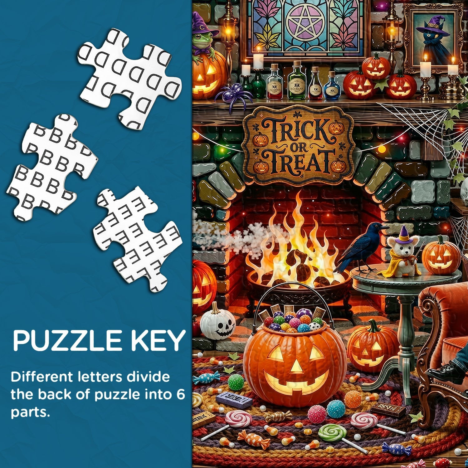 Halloween Hearth Jigsaw Puzzle 1000 Pieces