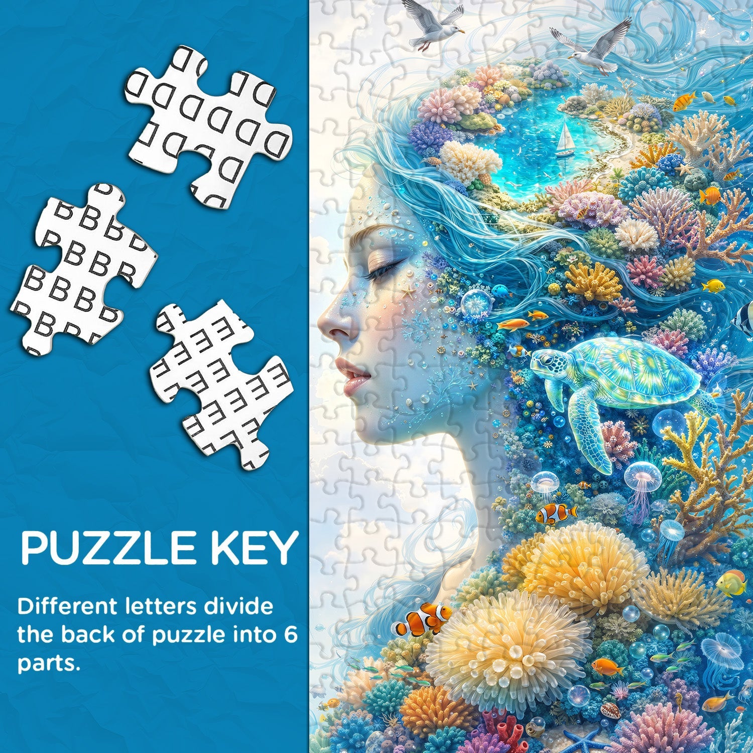 Azure Ocean Spirit Jigsaw Puzzle 1000 Piece