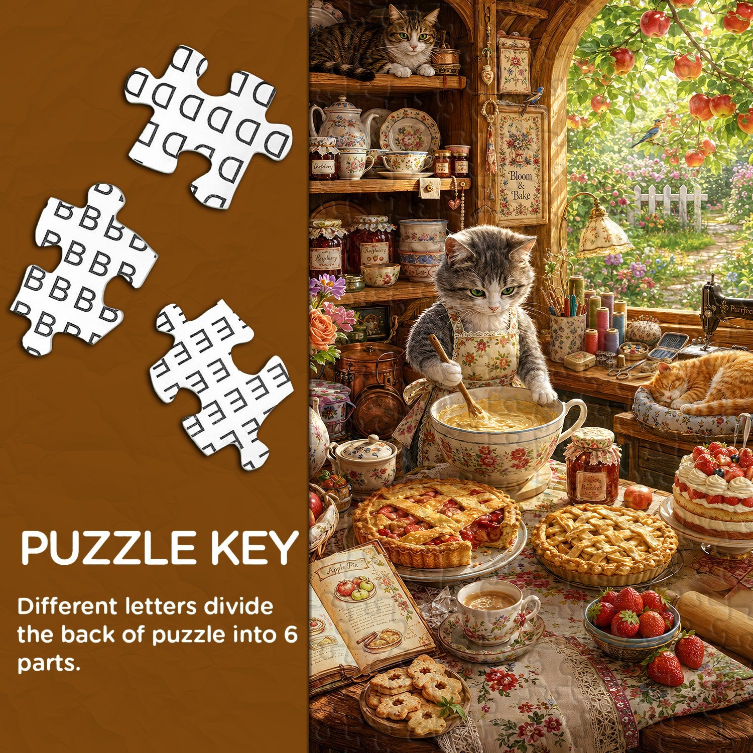 Cat's Baking Time Jigsaw Puzzle 1000 Pieces