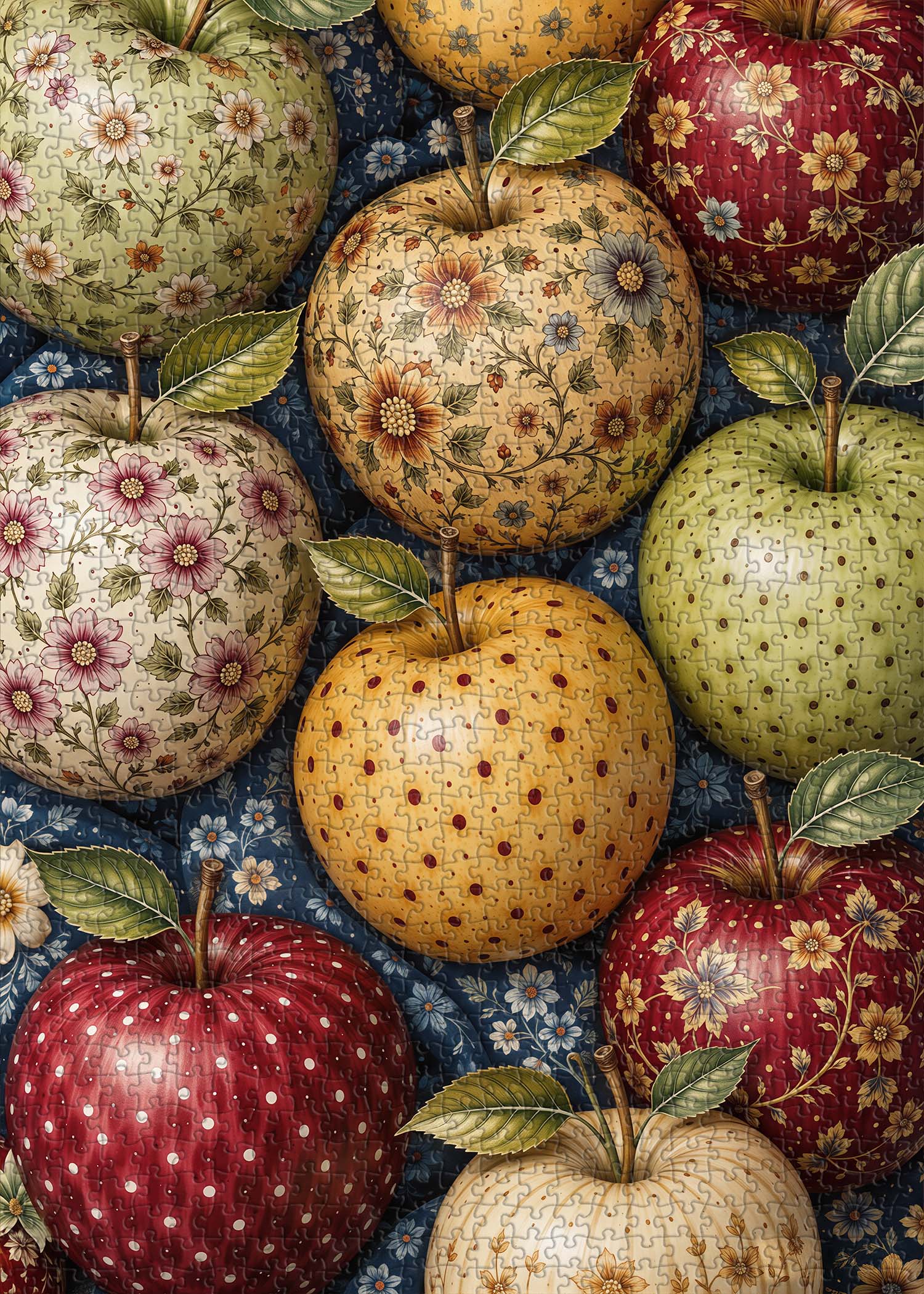 Floral Carved Apples Jigsaw Puzzle 1000 Piece