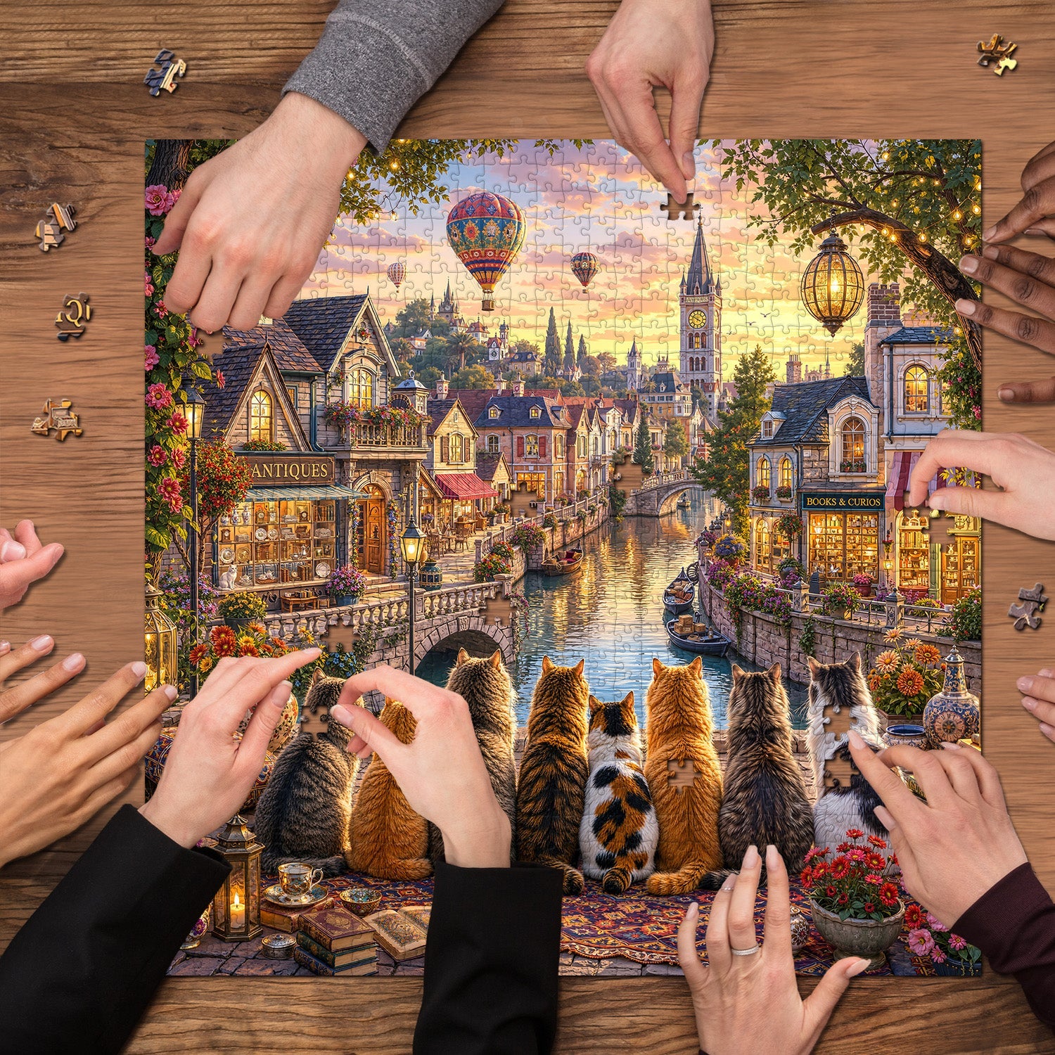 Riverside Whiskers Jigsaw Puzzle 1000 Piece