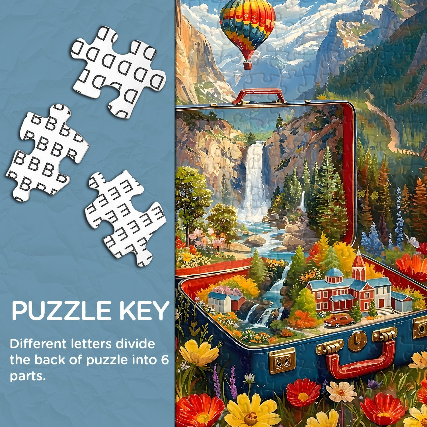 Roaming Suitcase  Jigsaw Puzzle 1000 Piece