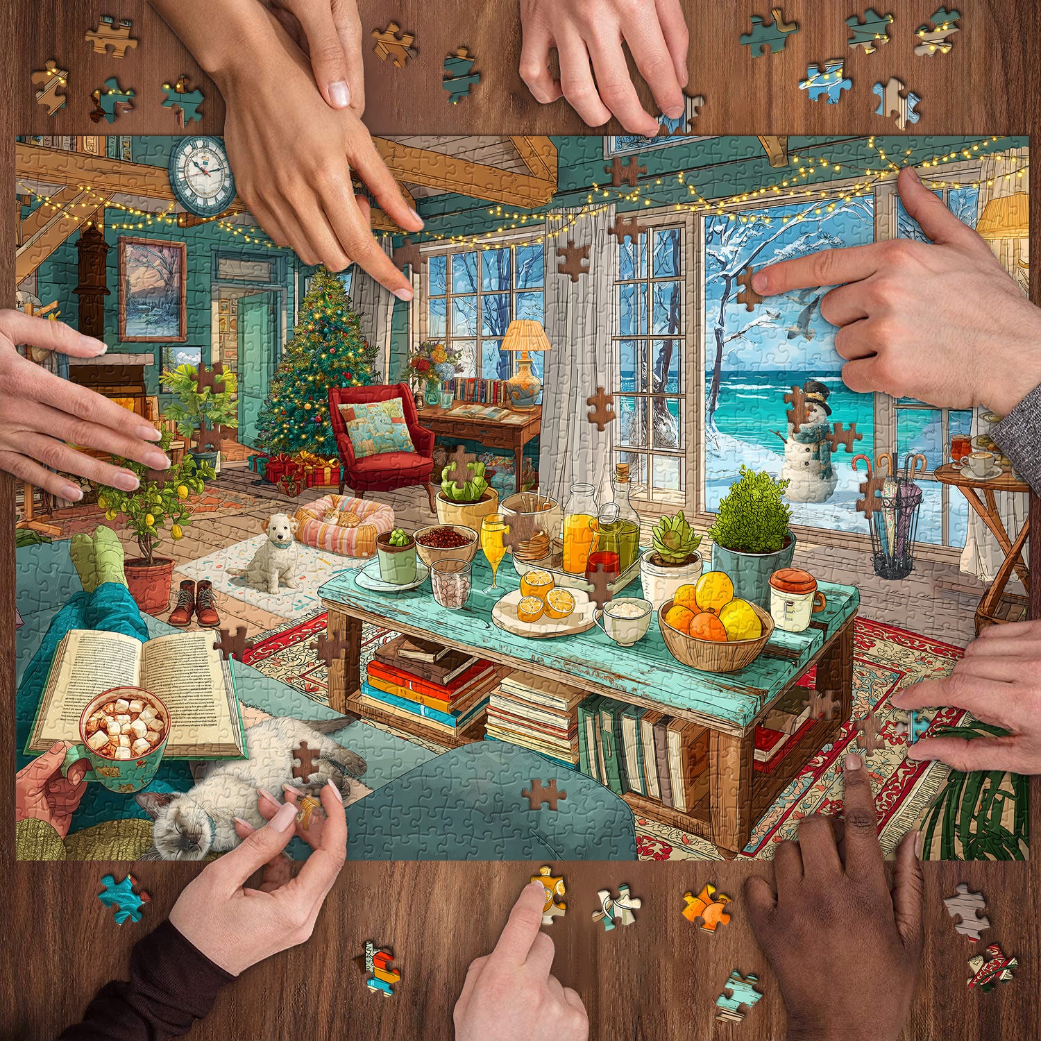 Beach Cottage Jigsaw Puzzles 1000 Pieces