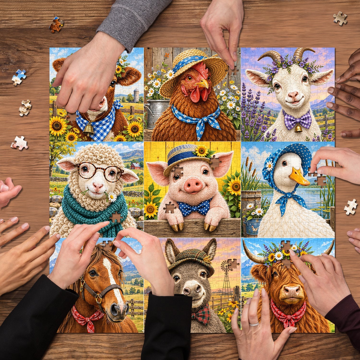 Farm Friends Jigsaw Puzzle 1000 Piece