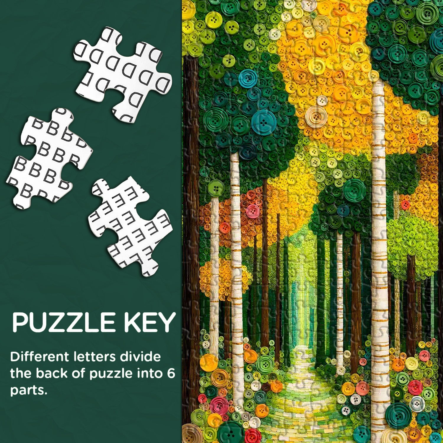 Sunlit Path Jigsaw Puzzle 1000 Pieces