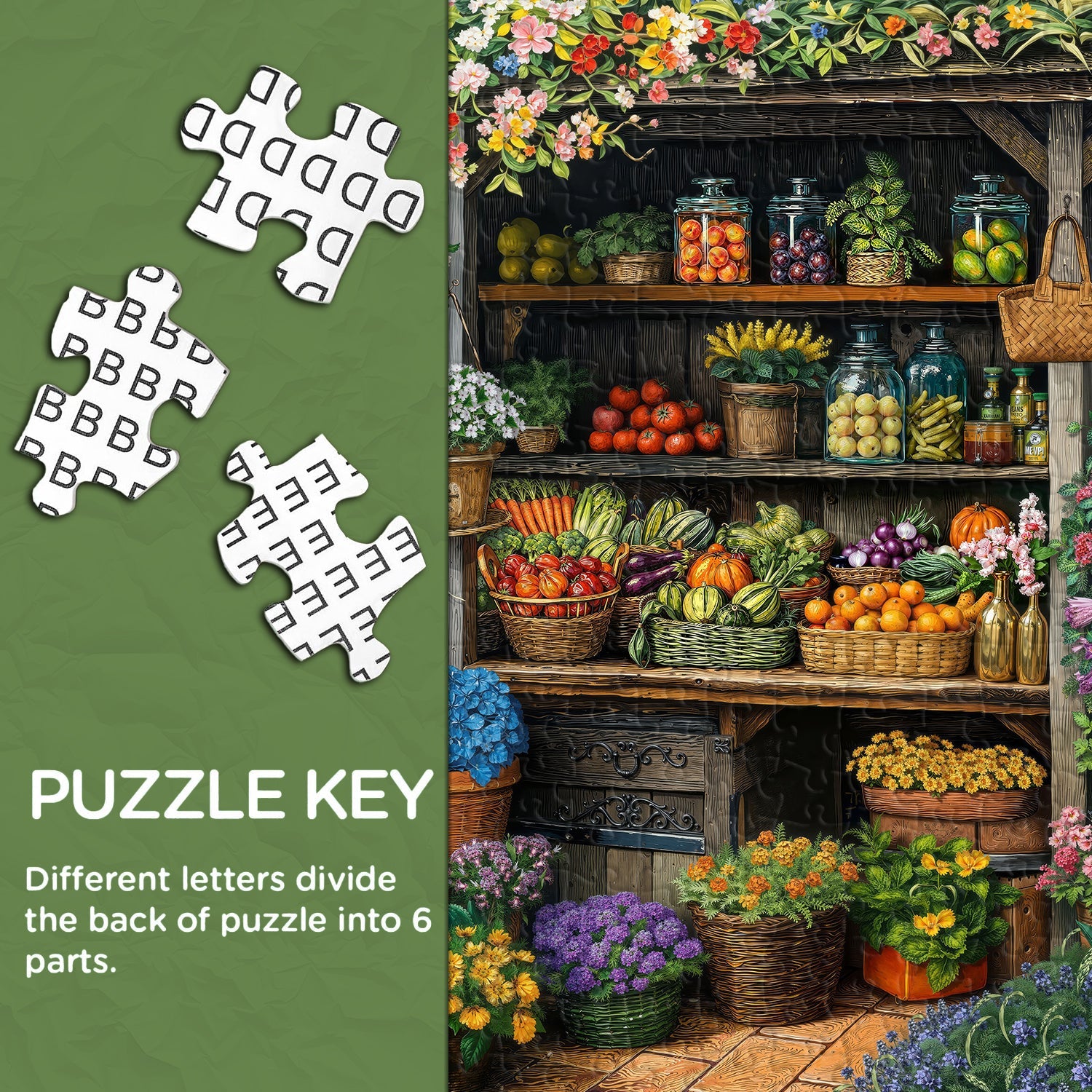 Blooms & Bounty Jigsaw Puzzle 1000 Pieces