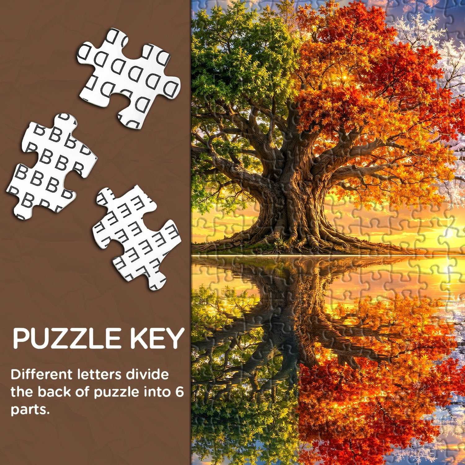 Twin Season Tree Jigsaw Puzzle 1000 Piece