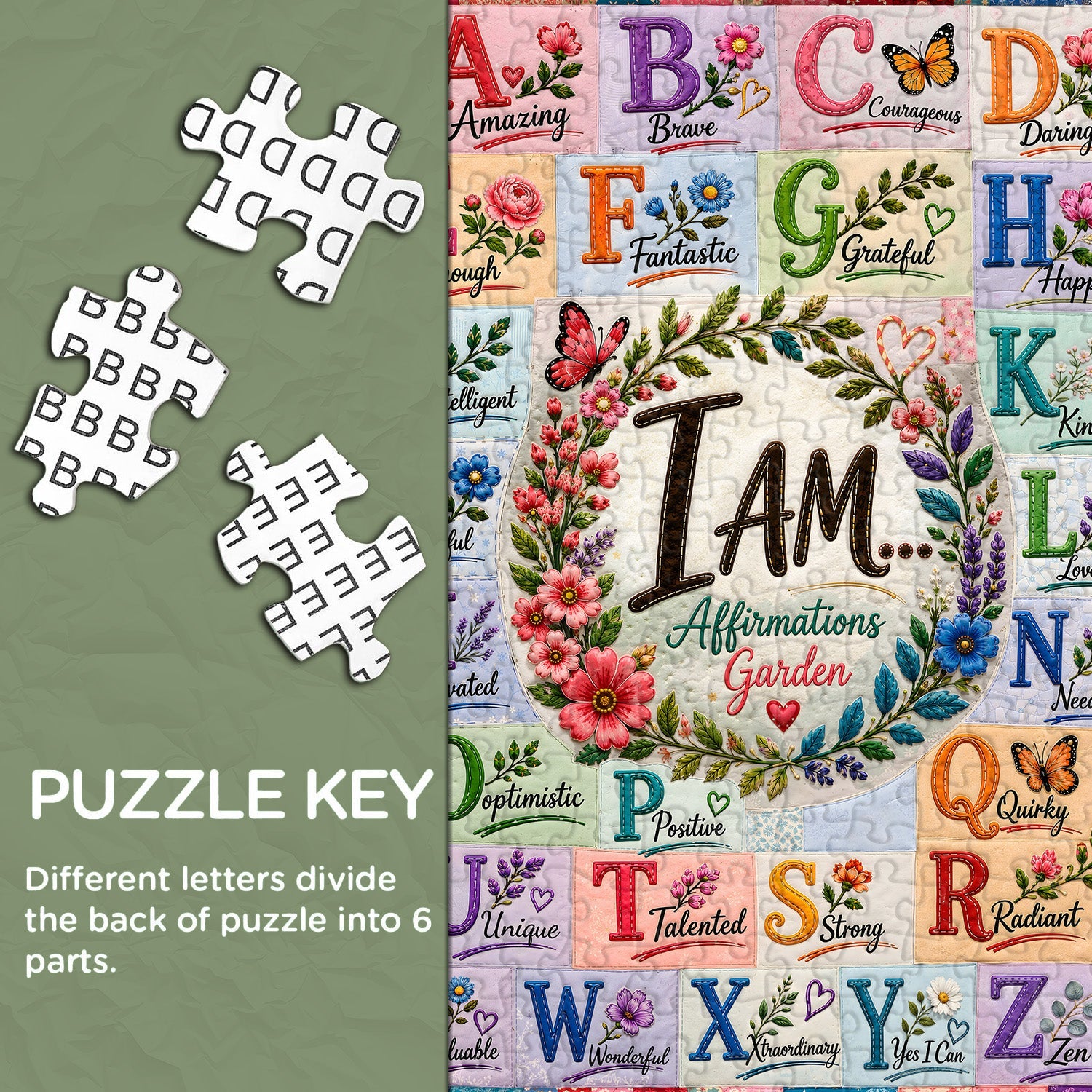 Affirmation Garden Jigsaw Puzzle 1000 Pieces