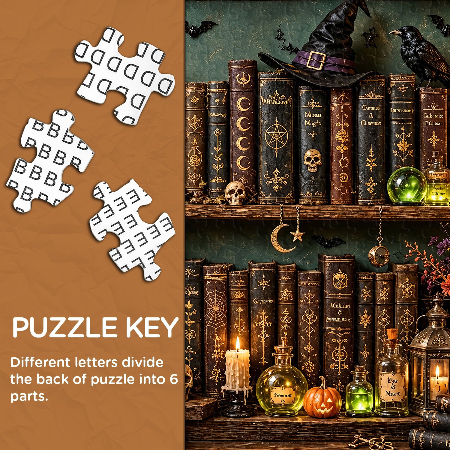 Halloween Grimoire Nook Jigsaw Puzzle 1000 Piece
