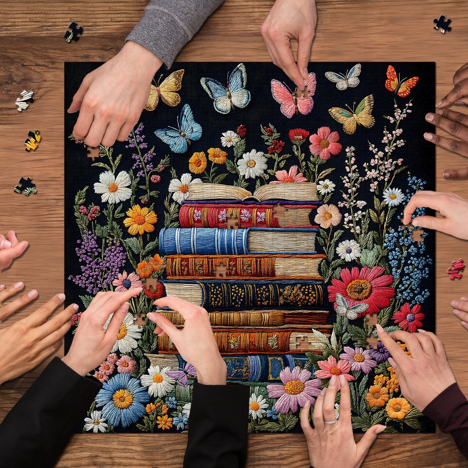 Blüten &amp; Seiten Puzzle 1000 Teile