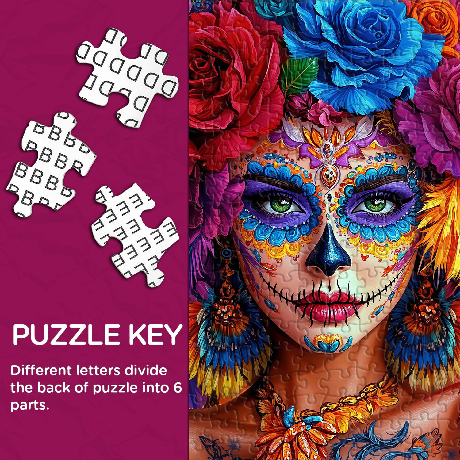 Flower Crown Undead Jigsaw Puzzle 1000 Piece
