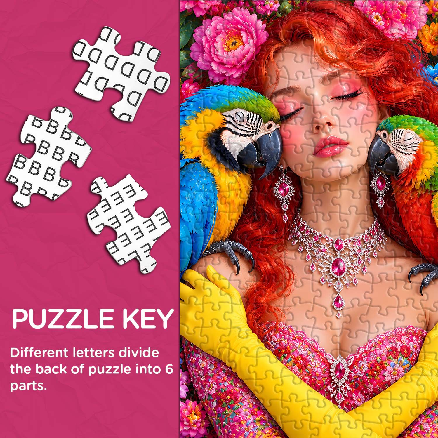 Nestled in Blooms Jigsaw Puzzle 1000 Piece