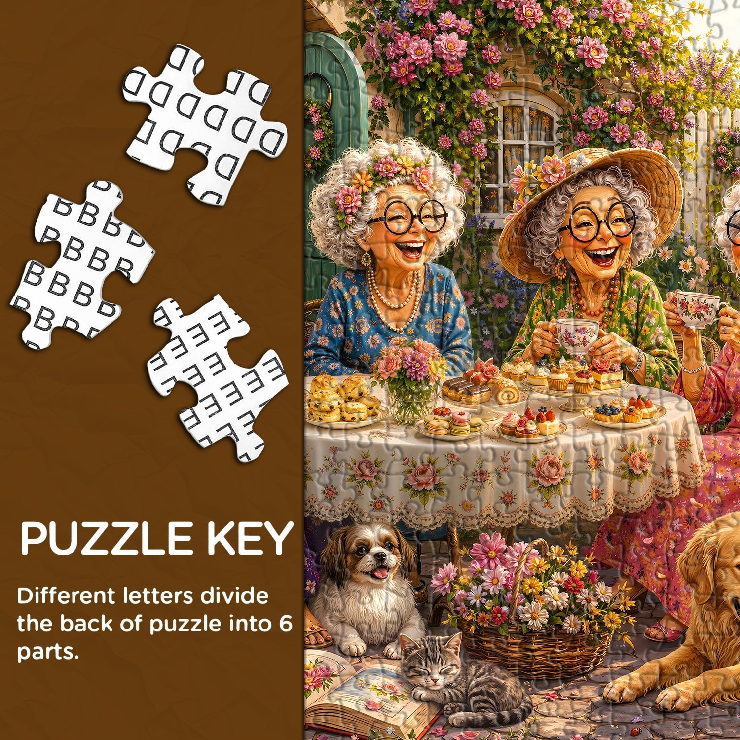 Friends Garden Tea Jigsaw Puzzle 1000 Piece