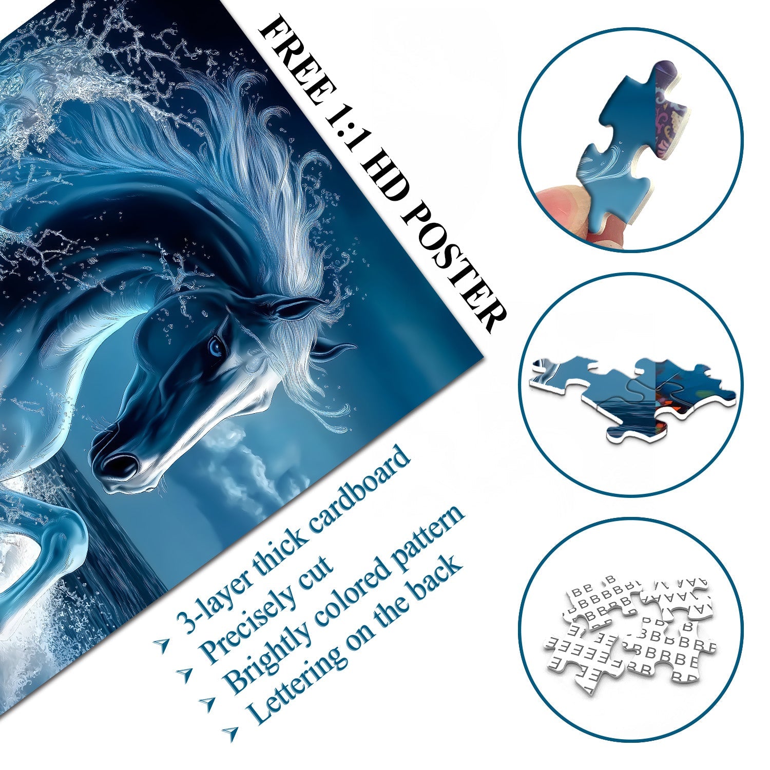 Surfing Horse Jigsaw Puzzle 1000 Pieces