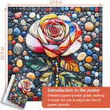 Blooming Stone Rose Jigsaw Puzzles 1000 Pieces