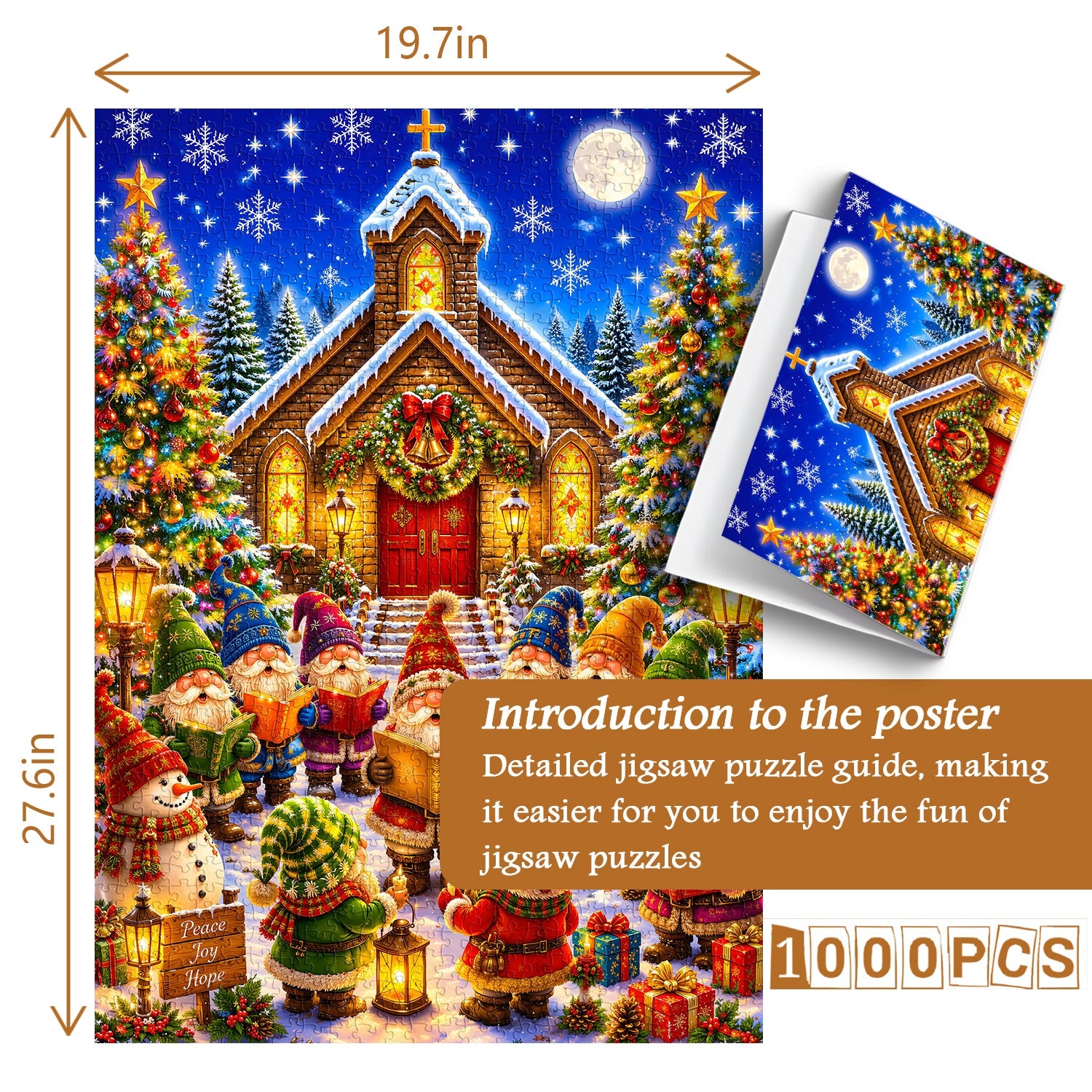 Christmas Gnome Village Jigsaw Puzzle 1000 Pieces