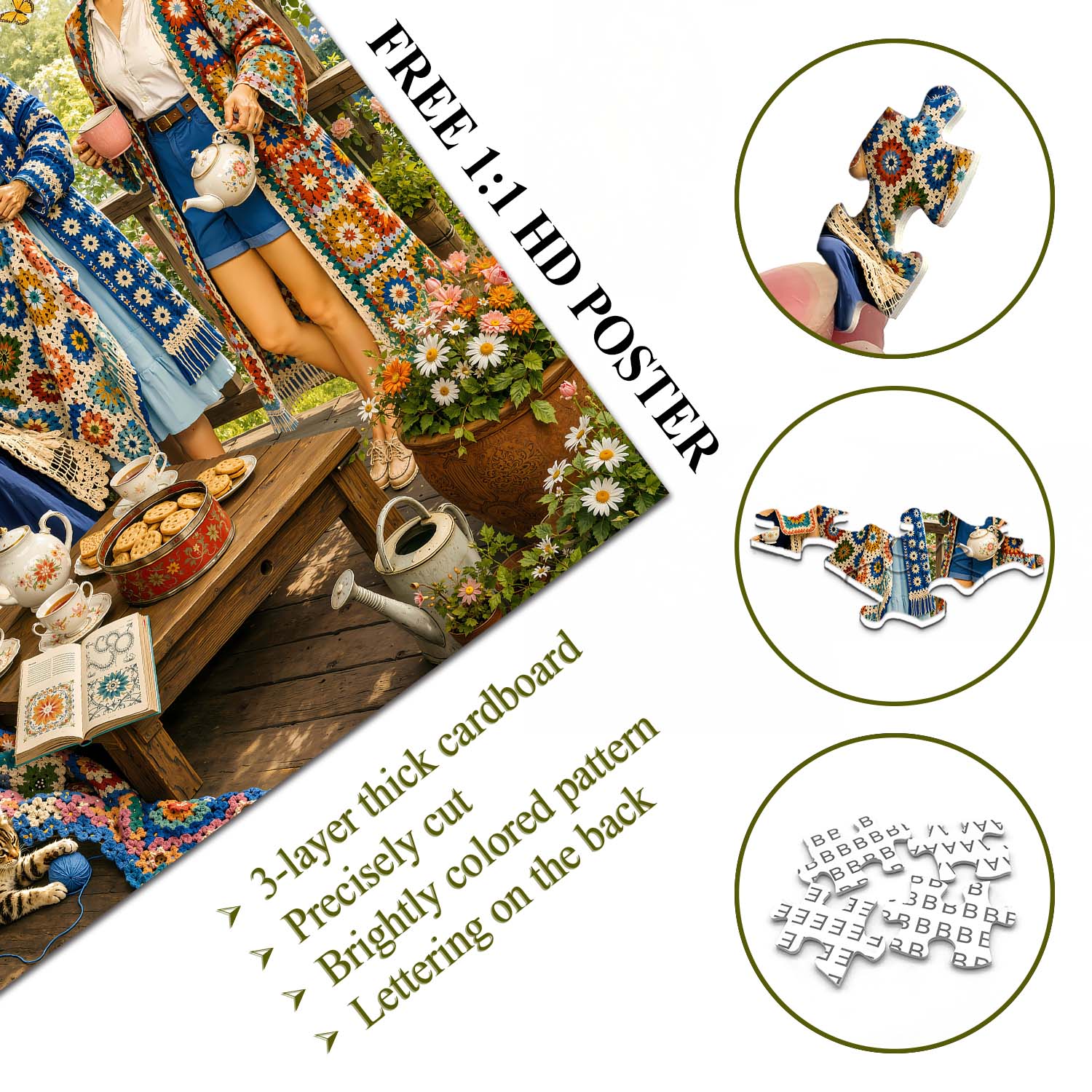 Old Time Weaving Society Jigsaw Puzzle 1000 Pieces
