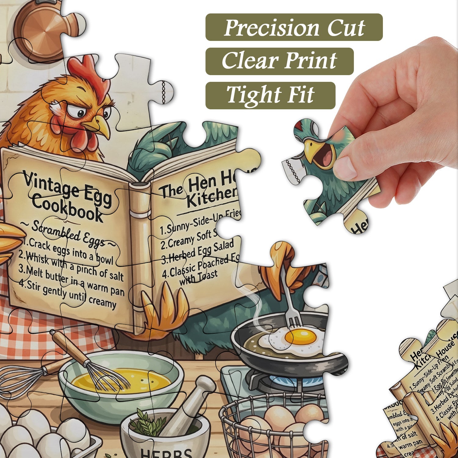 Cluck Cookery Jigsaw Puzzle 1000 Pieces