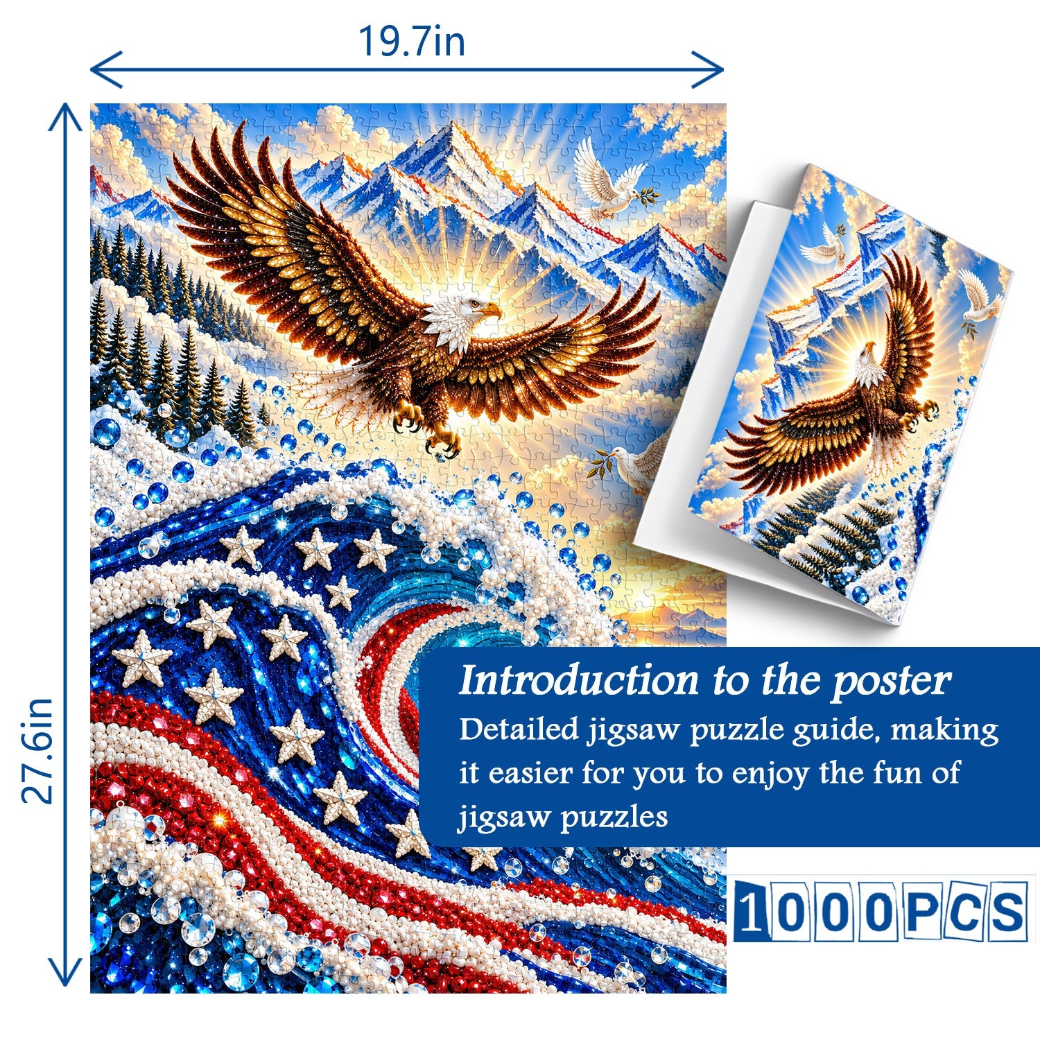 Wave of Freedom ＆ Peace Jigsaw Puzzle 1000 Pieces