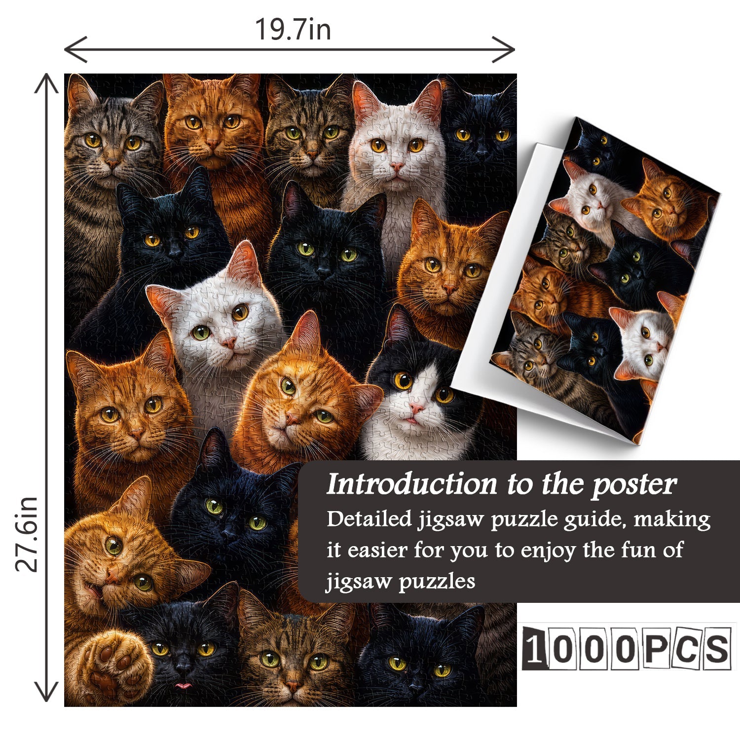 The Cat Army Jigsaw Puzzle 1000 Piece