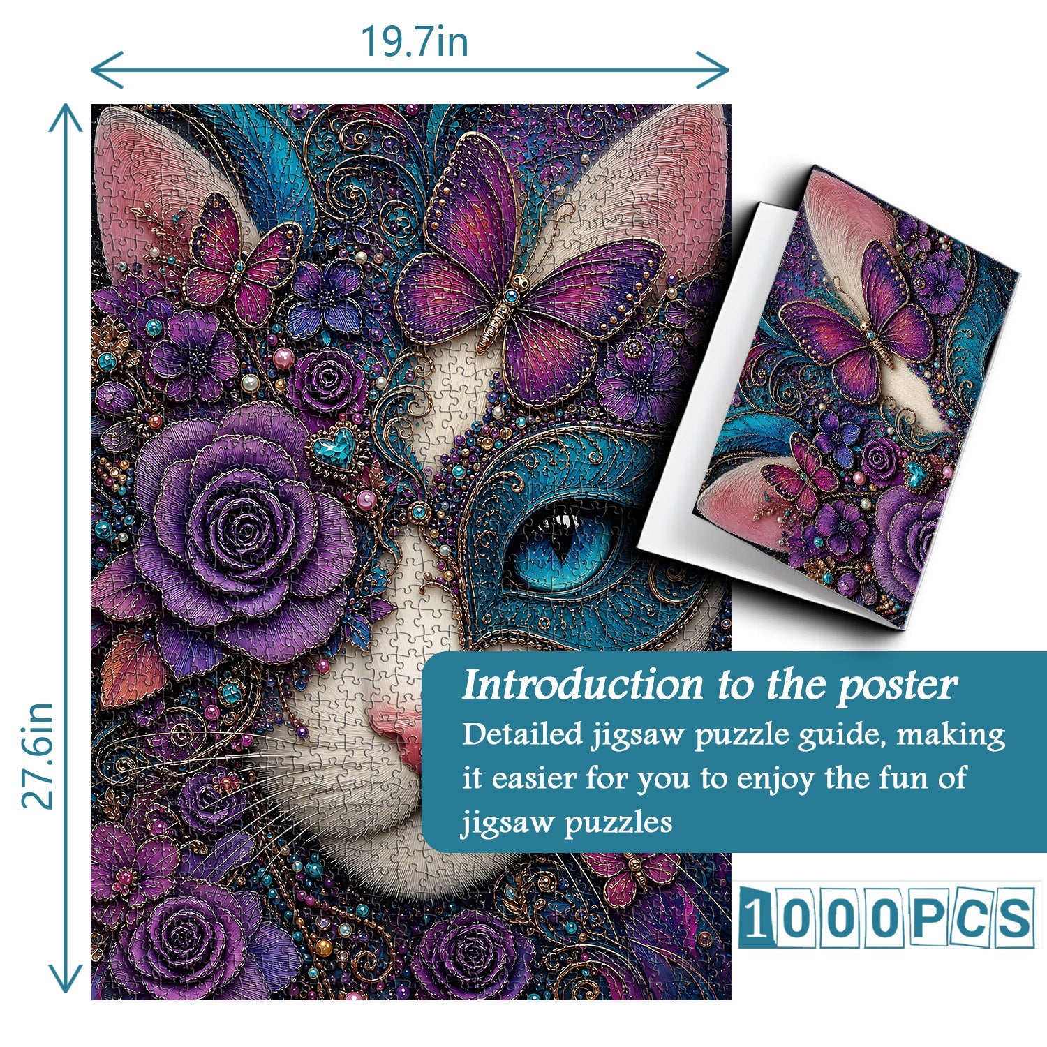 Masquerade Cat  Jigsaw Puzzle 1000 Pieces
