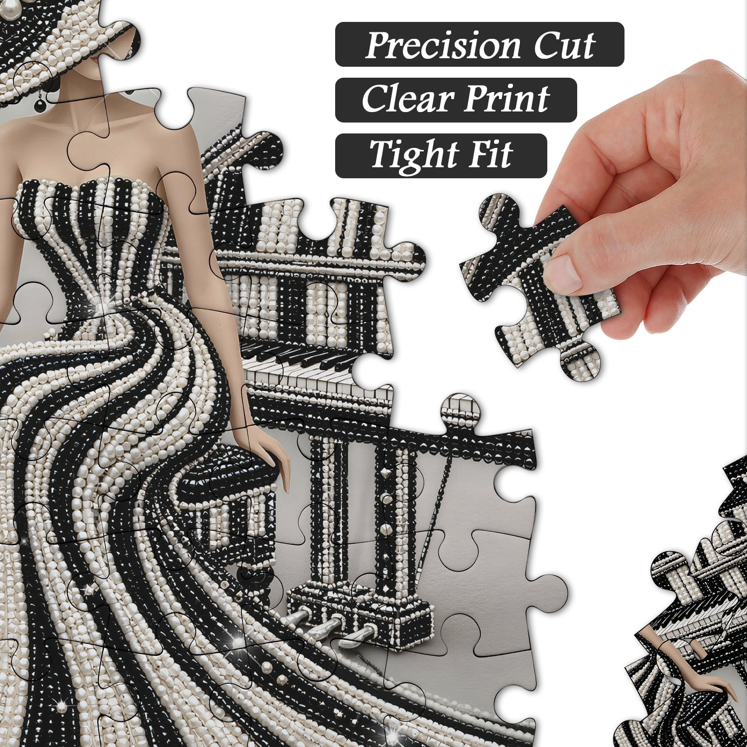 Elegant Piano Muse Jigsaw Puzzle 1000 Piece