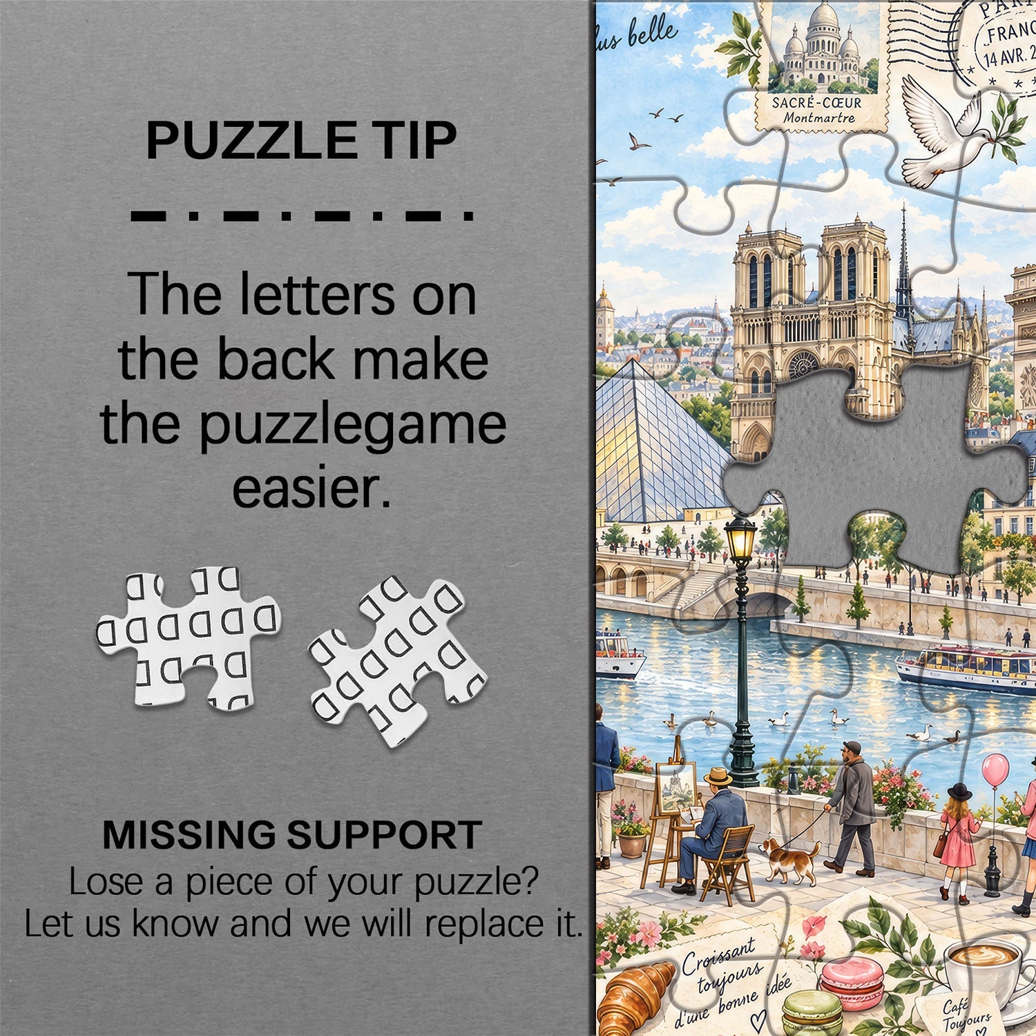 A Love Letter to Paris Jigsaw Puzzle 1000 Piece