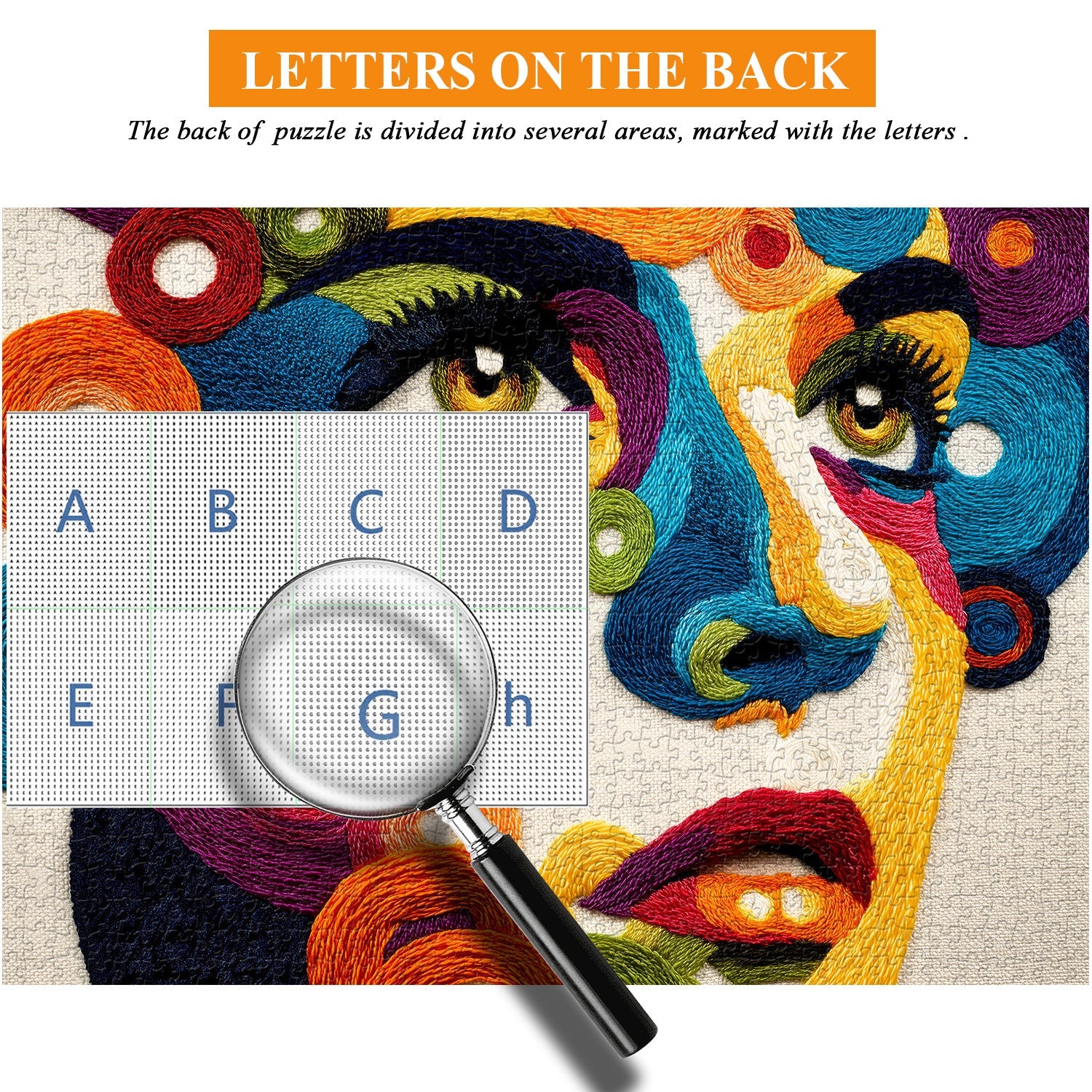 Puzzle puzzle portrait textile 1000 pièces