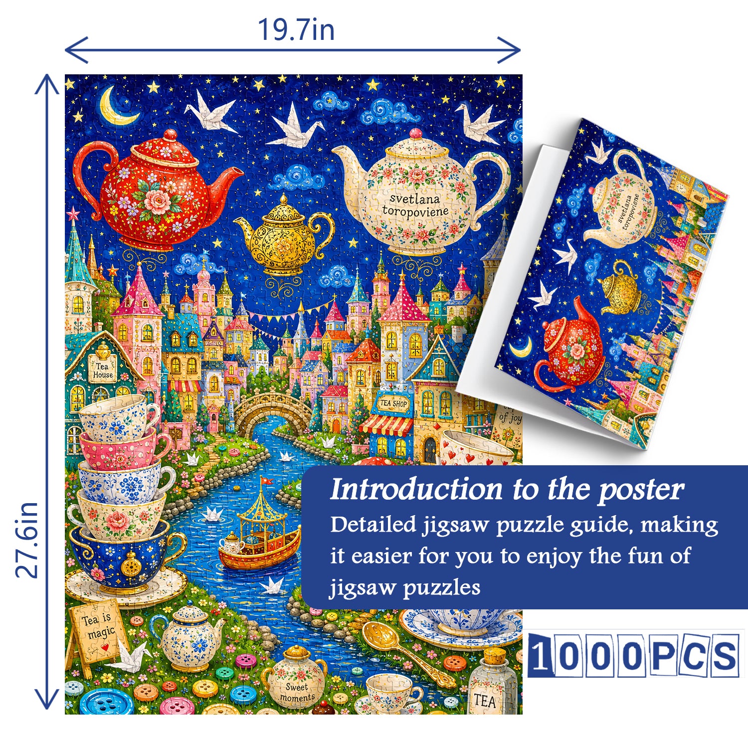 Sweet Dreams Tea Town Jigsaw Puzzle 1000 Piece