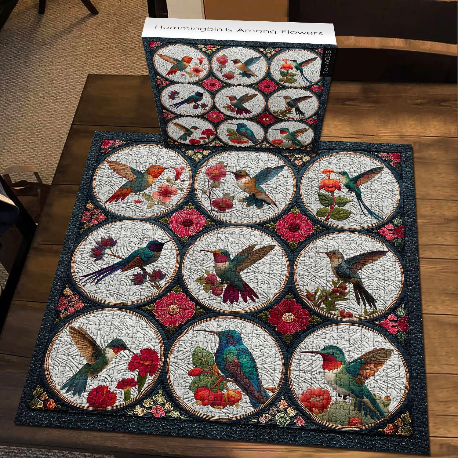 Hummingbirds Among Flowers Jigsaw Puzzle 1000 Pieces