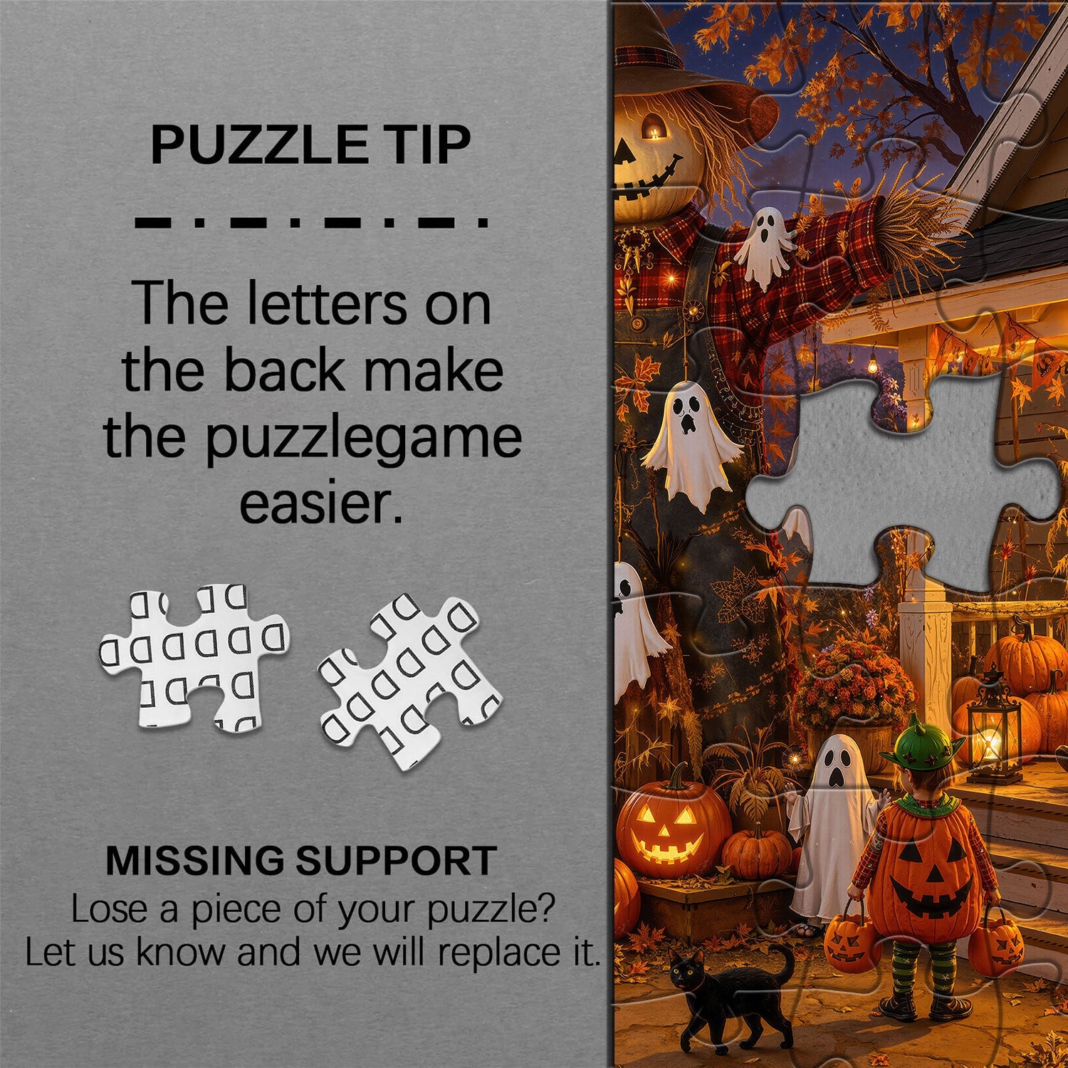 Halloween in Scarecrow Town Jigsaw Puzzle 1000 Pieces