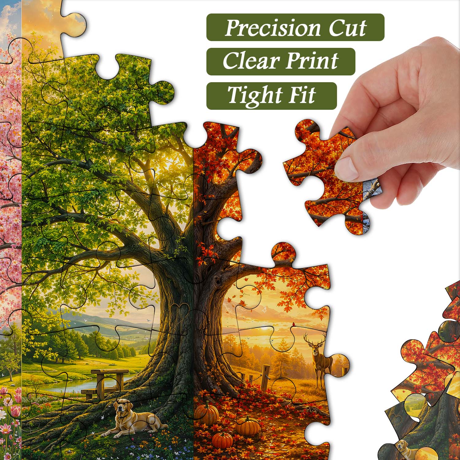 Four-Season Tree Jigsaw Puzzle 1000 Piece