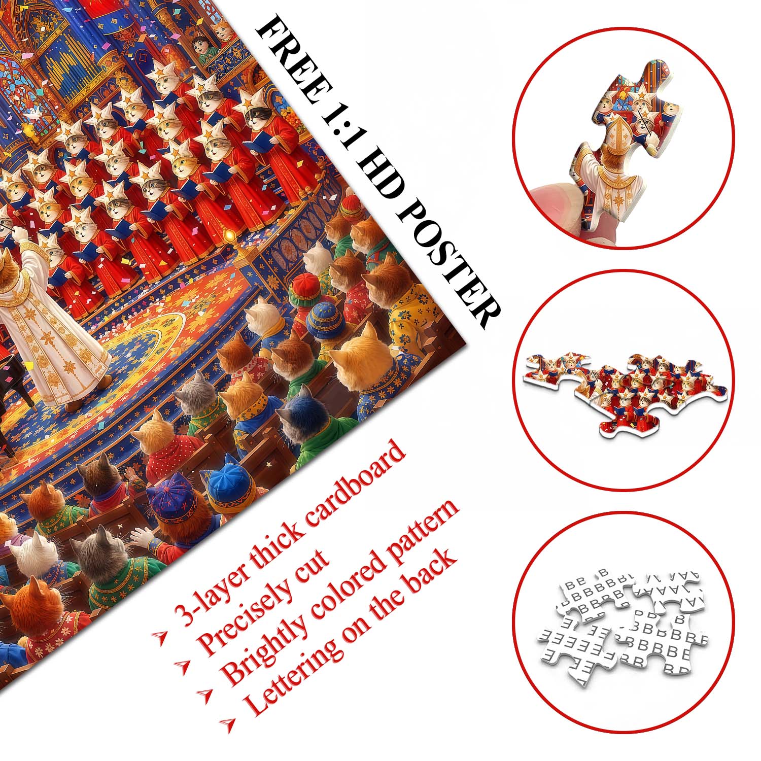 Purr-fect Harmony Jigsaw Puzzle 1000 Piece