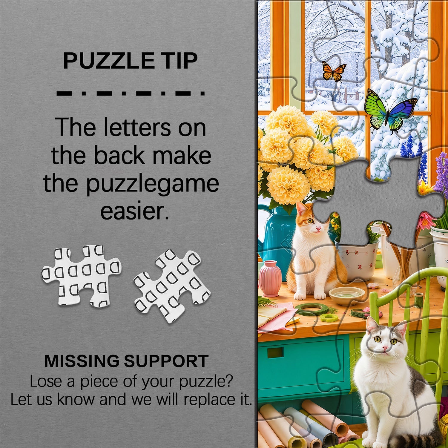 Snowy Flower Studio Jigsaw Puzzle 1000 Piece
