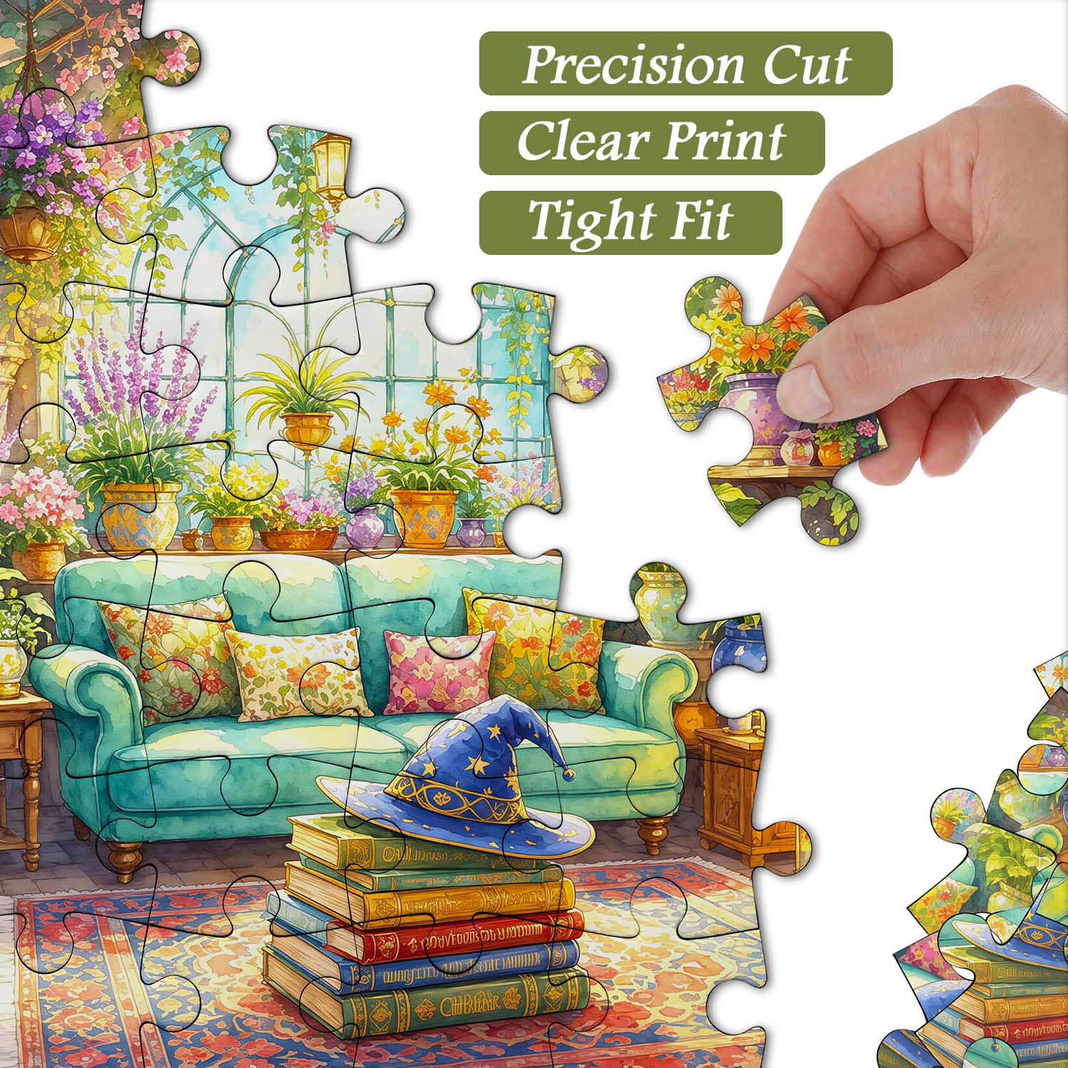 Blaze Blooms Hat Jigsaw Puzzle 1000 Piece
