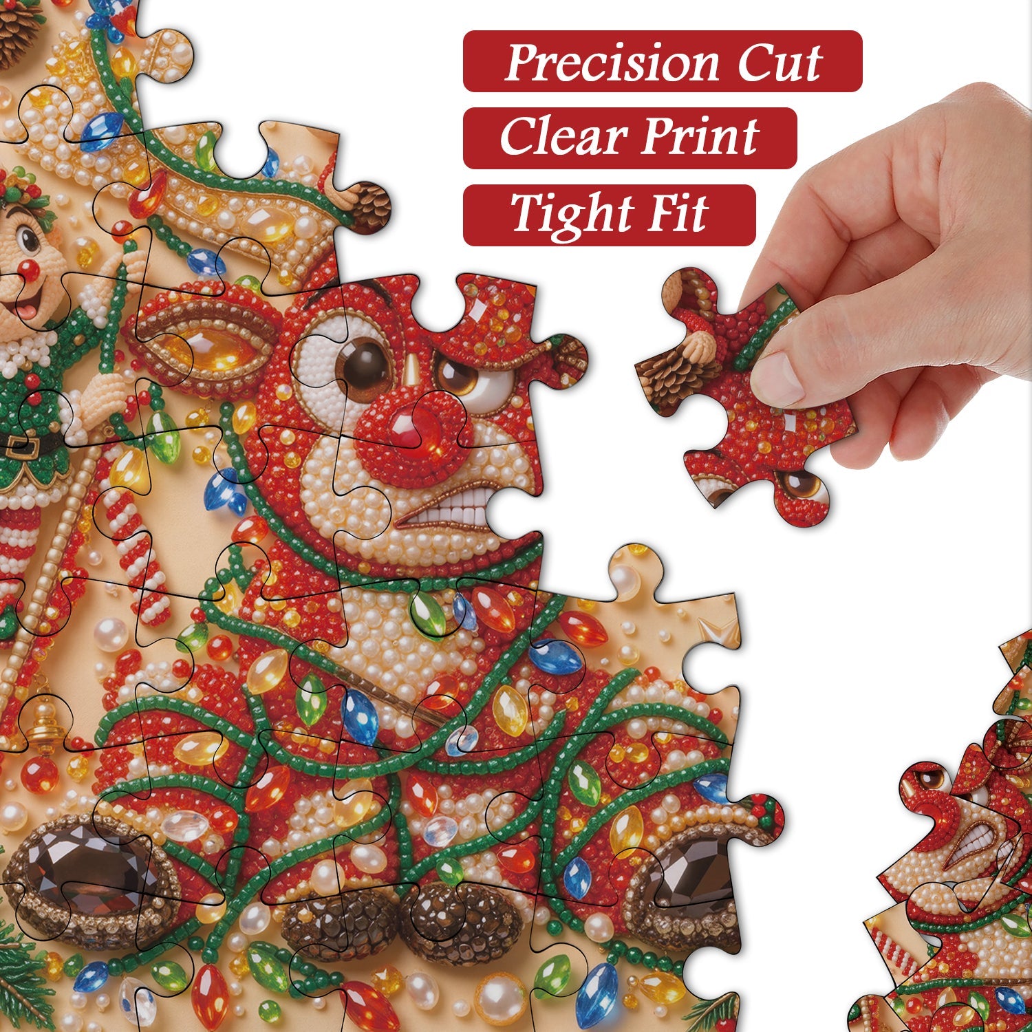 Gilded Christmas Jigsaw Puzzle 1000 Pieces