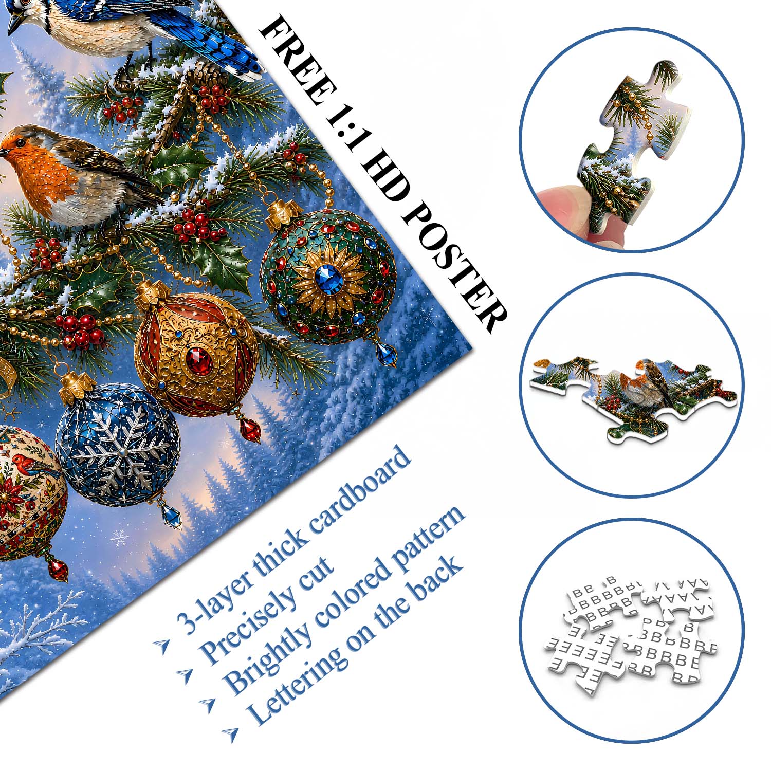 Christmas Sparrow Song Jigsaw Puzzle 1000 Pieces