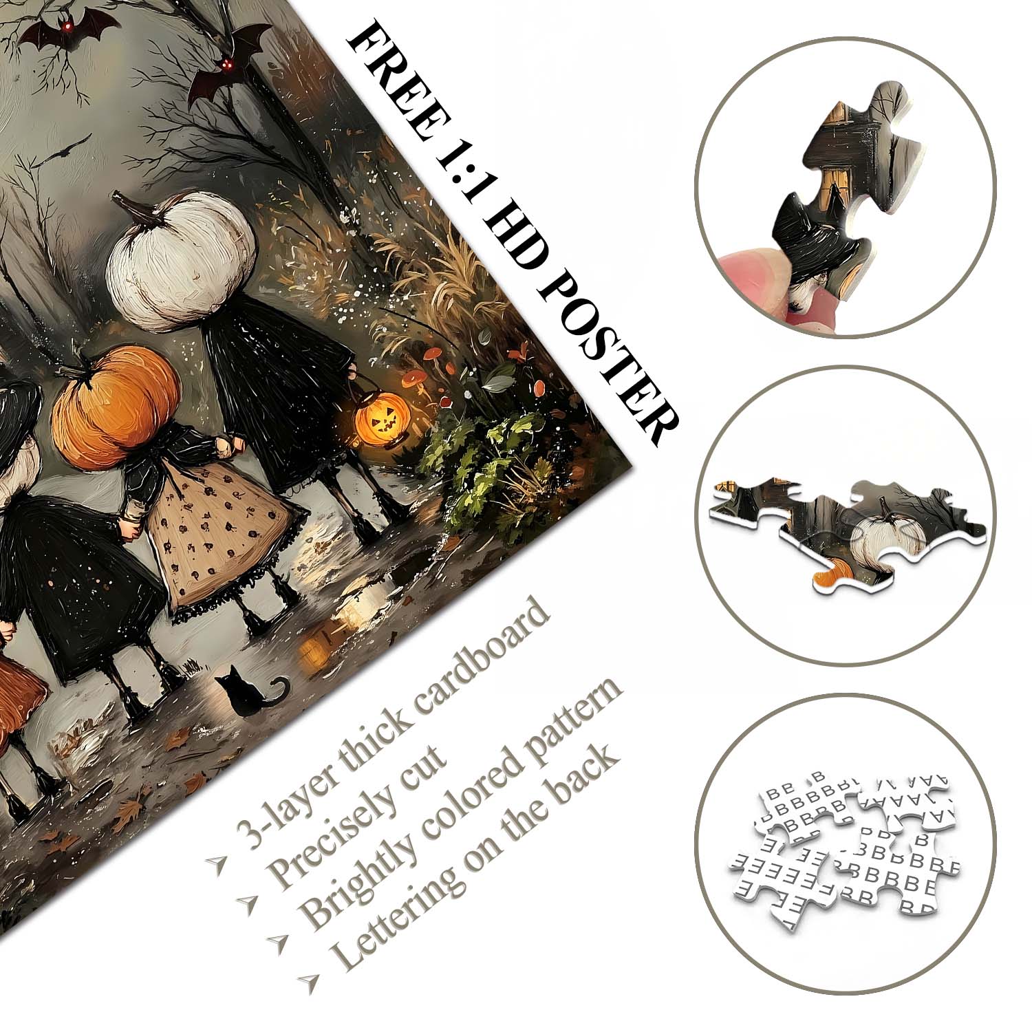 Friends’ Halloween Walk Jigsaw Puzzle 1000 Piece