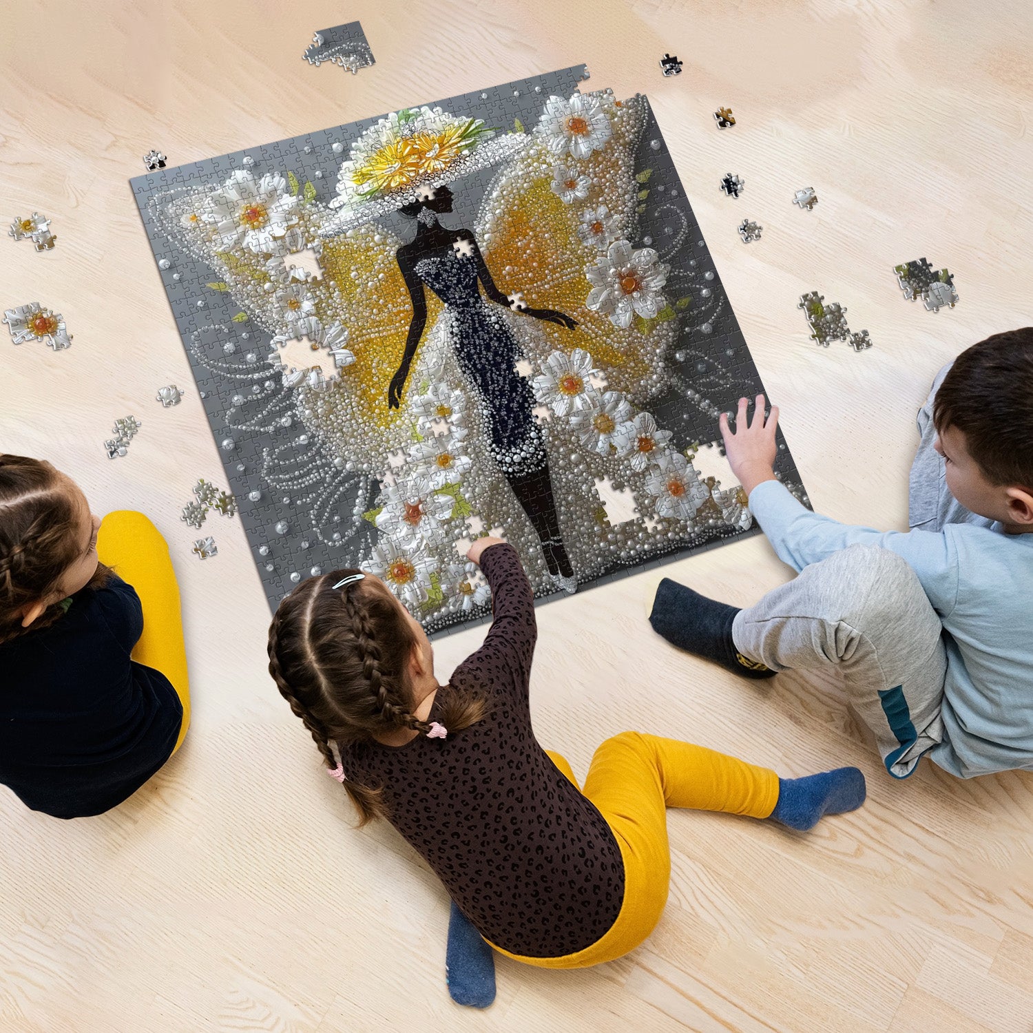 Butterfly Lady Jigsaw Puzzles 1000 Pieces
