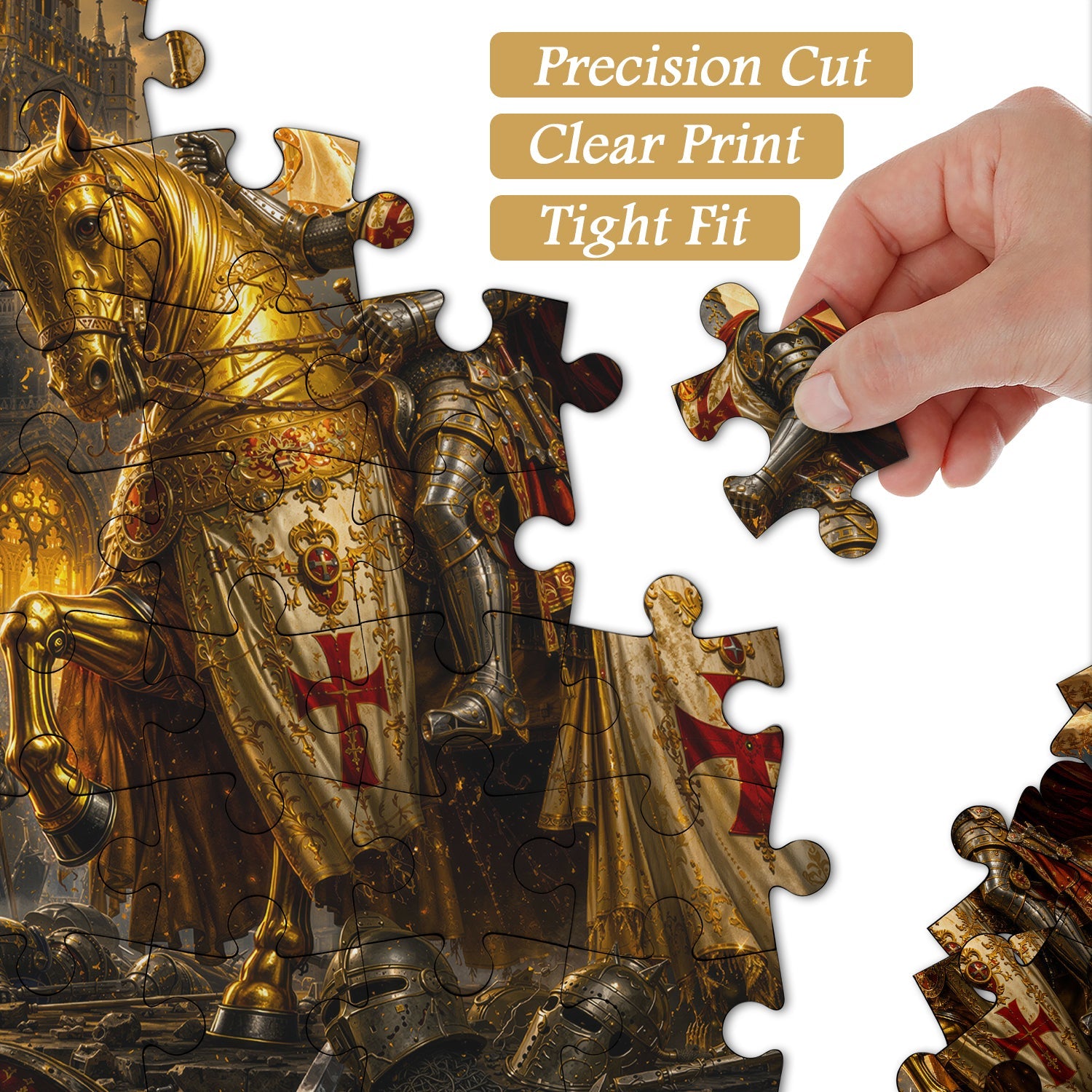The Golden Crusader Jigsaw Puzzle 1000 Pieces