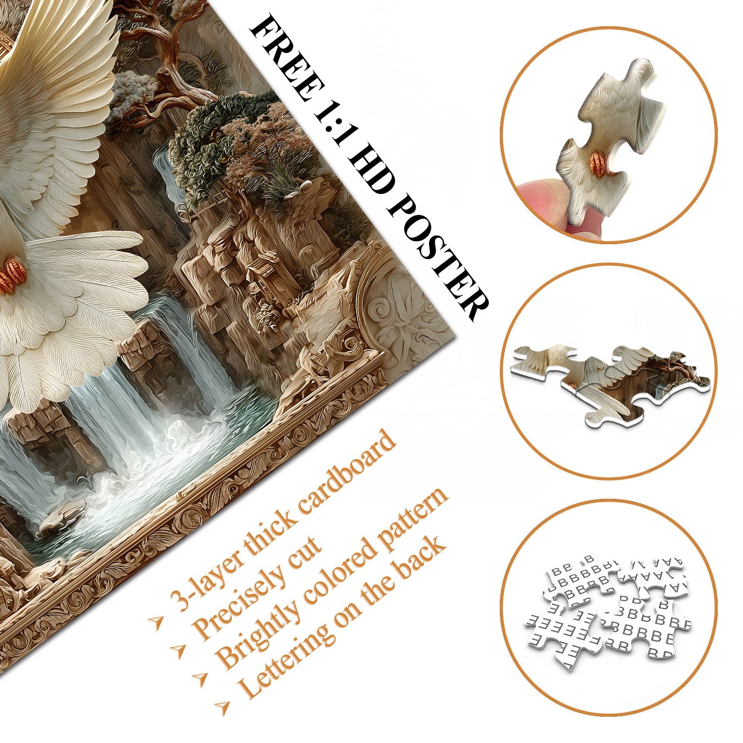 The Sacred Cascade Jigsaw Puzzle 1000 Pieces