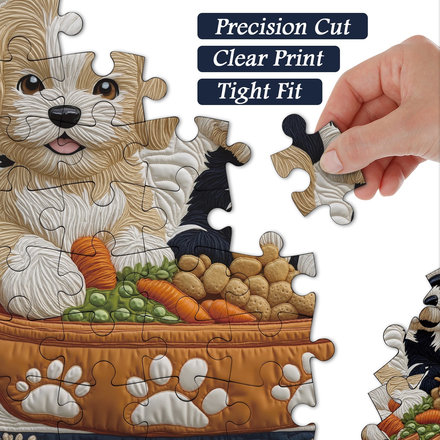 Puppy Feast Jigsaw Puzzle 1000 Piece