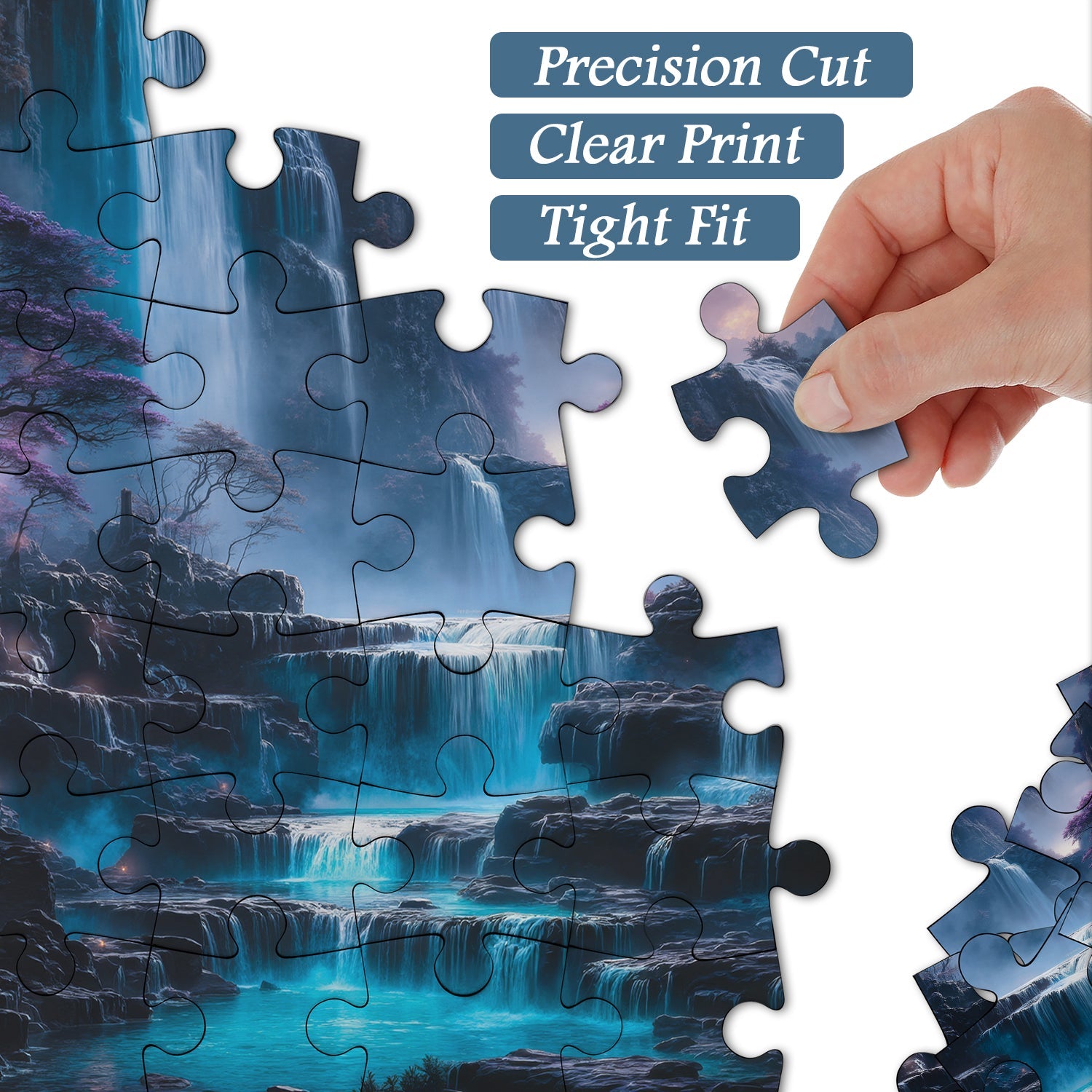 Violet Cascade Jigsaw Puzzle 1000 Pieces