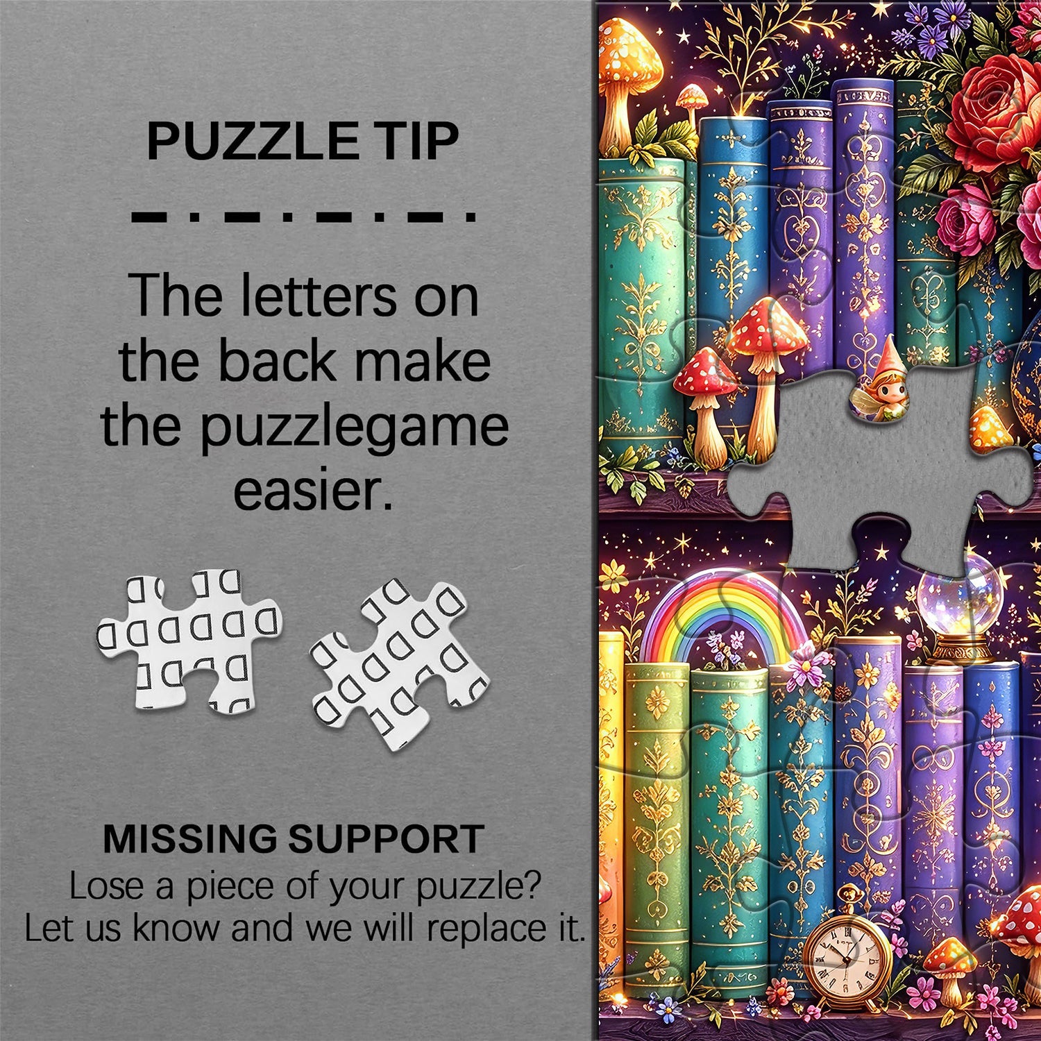 Whimsy Scribe Shelf Jigsaw Puzzle 1000 Piece