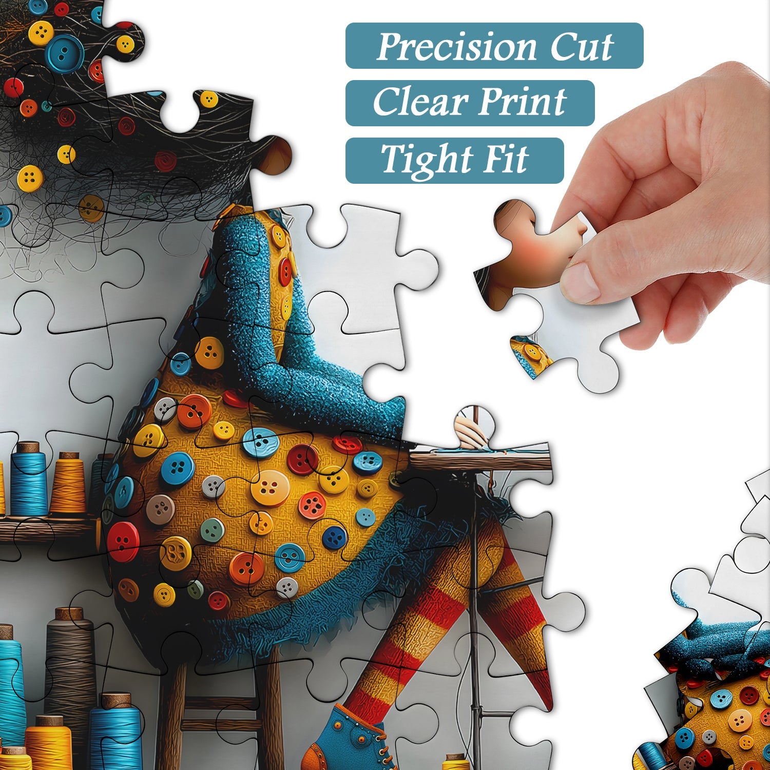 Sewing Girl Jigsaw Puzzle 1000 Pieces