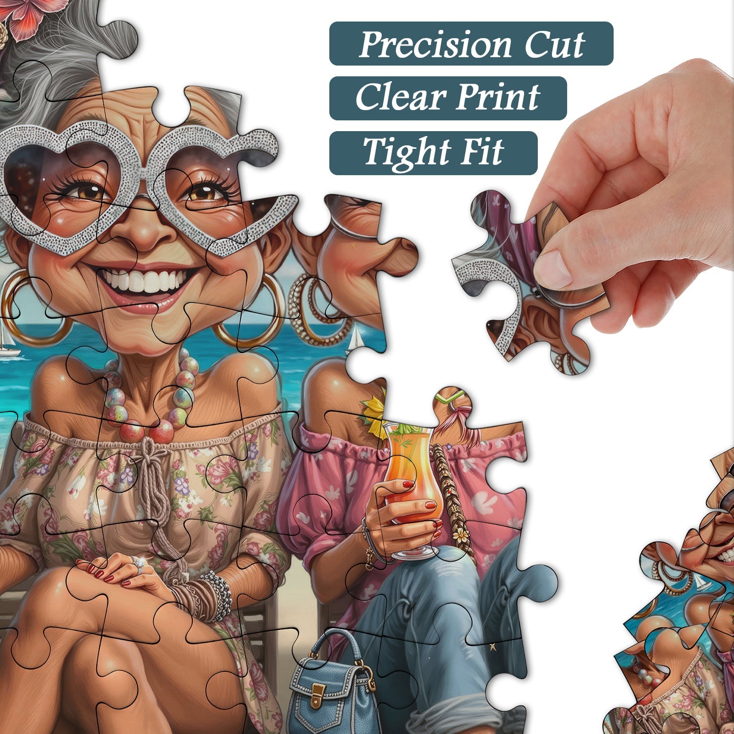 Grannies’ Beach Holiday Jigsaw Puzzle 1000 Piece