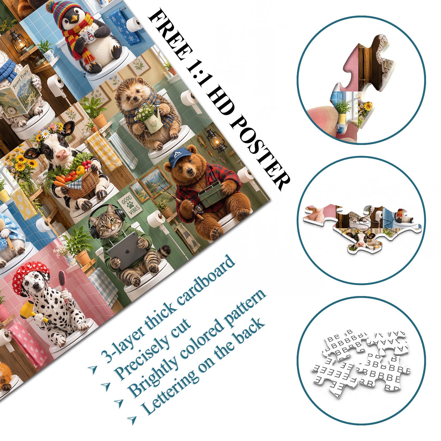 Toilet Tales Jigsaw  Puzzle 1000 Piece