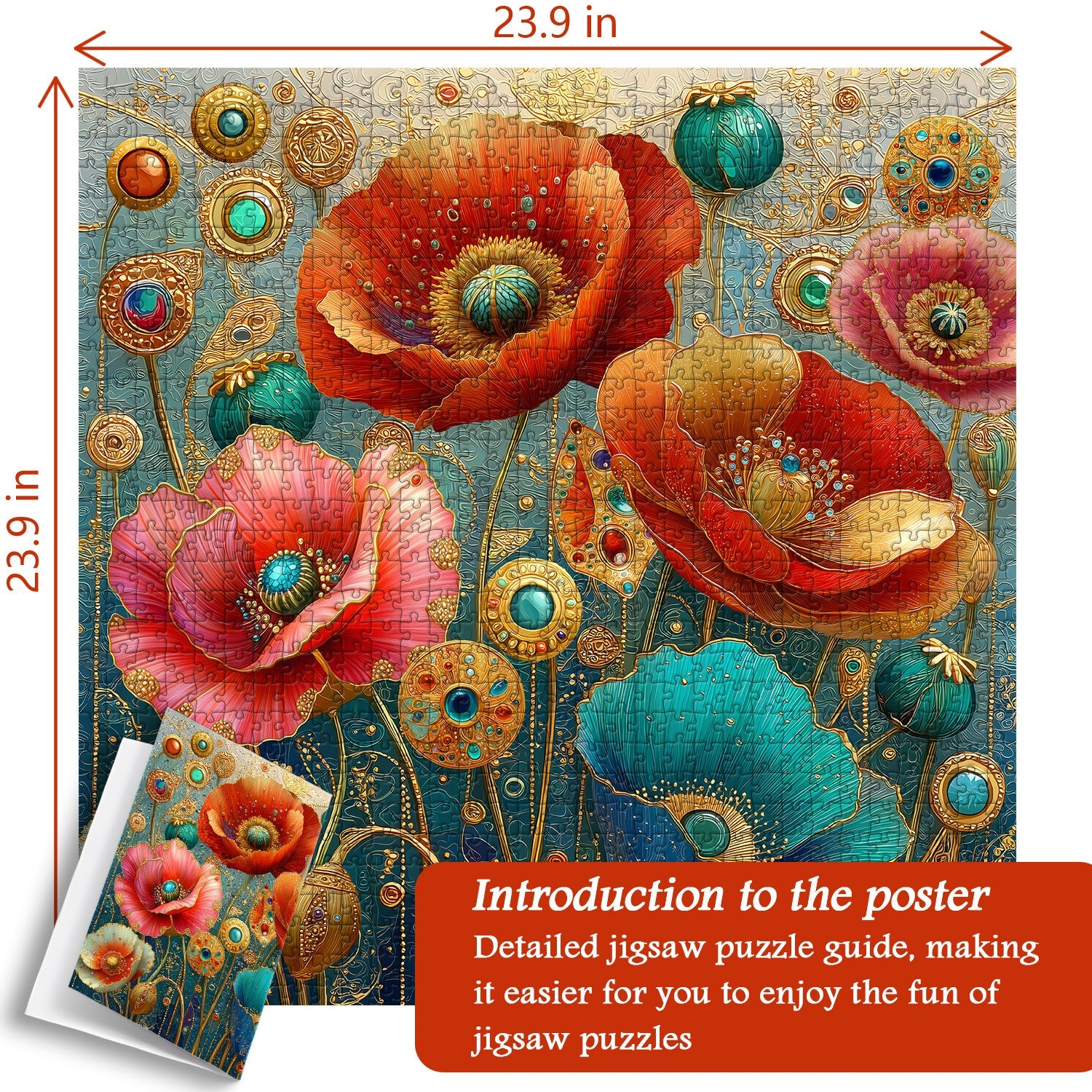 Gilded Blooms Jigsaw Puzzle 1000 Pieces