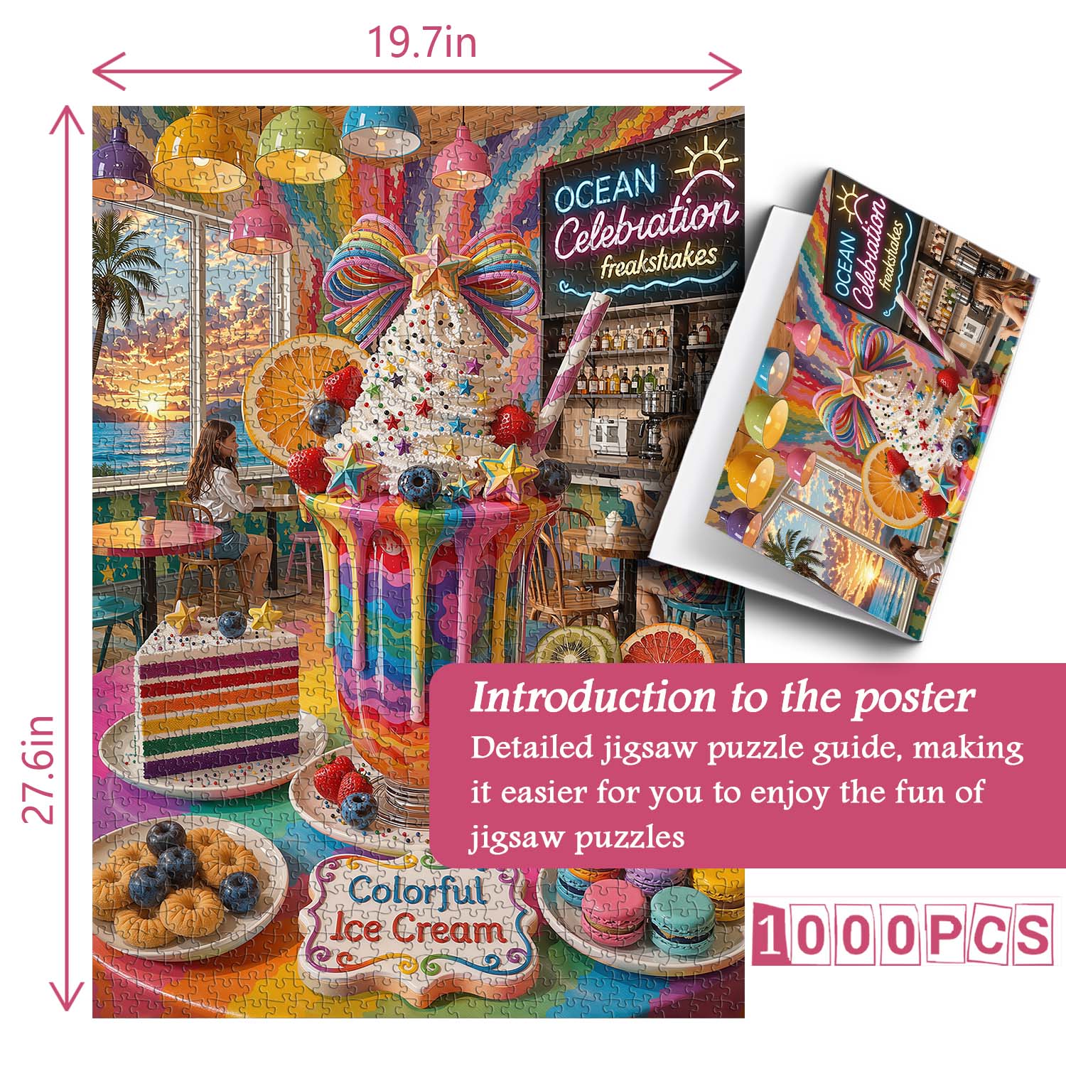 Rainbow Shake Jigsaw Puzzle 1000 Piece